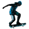 Skater in Blue