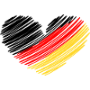 Germany Heart Germany Flag