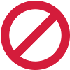 Prohibition sign