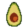 Pixel avocado
