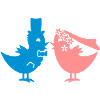 Hochzeitsvögel / tweep wedding (2c)