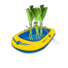 LAUCHBOOT Lauchkörper Schlauchboot Geschenkidee