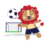 T-shirt Lion Football