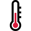 Thermostat temperature icon icon