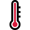 Thermostat temperature icon icon