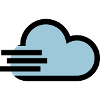 Windy weather icon