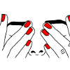 Face red nail