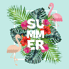 Été - paradis tropical d'été