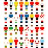 Pixelart Fußball-Teams