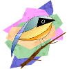 Bunter Vogel