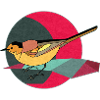 Bunter Vogel