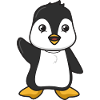 Pinguini animali del simpatico cartone animato animale pinguino dono