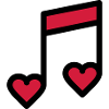 Romantic music note