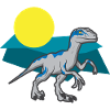 Velociraptor Éteinte Dino