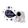 Astronaut star dreams soap bubble