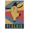 Penguin retro gift idea