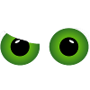 green cool eyes