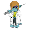 Doctor Zombie - Halloween Monsterin ruisku Lääkäri kuolema