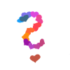 Question mark heart