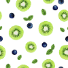 Kiwi blueberry mint