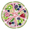 Obstcocktail Kiwi Erdbeer Blaubeer