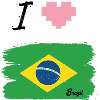 ♡ I love Brazil Tshirt ♡