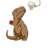 Funny Basketball T-rex