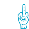 Schattenspiel Mittelfinger provokation Geschenk