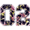 Number two 02 roses pattern