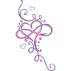 Herz Tribal mit Unendlichkeitsschleife, infinity