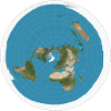 Flat earth map