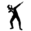 Dabbing gentleman