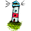 Leuchtturm Cartoon