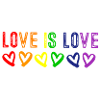 L'amour est l'amour Rainbow Heart