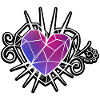 Heart fractal tattoo style