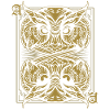 Cool owls playing card