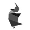 Rhino Origami gray