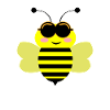 Bee funny sweet funny sunglasses