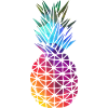 Rainbow pineapple