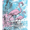 Pink flamingos