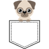 Googly Eyes Pug Cartoon