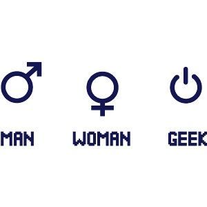 man woman geek