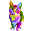 Bunte Katze
