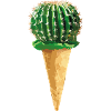 Cactus with ice cream