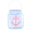Anchor on glass