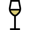 White wine glass, white wine