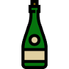 glass, sparkling wine, glass