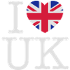 I love UK (White)