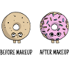 cute make-up donuts gift