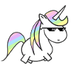Pastell Einhorn Regenbogenmähne